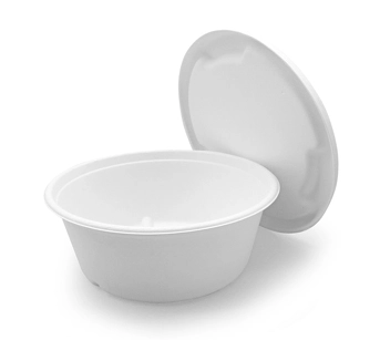 1500 ml Durable Biodegradable Organic Takeaway Freezer Safe Natural Fiber Extra Large Round Soup Bowl