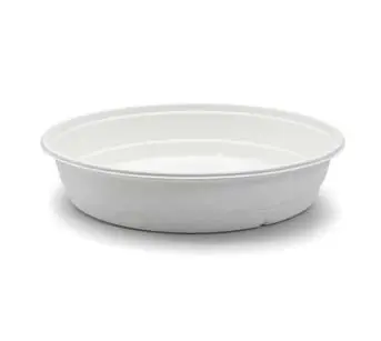 2500 ml Heavy Duty Sustainable Waterproof Biodegradable Bagasse Fiber Large Round Soup Basin with Lid