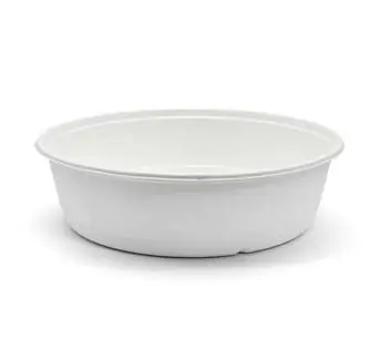 3500 ml Plant Fiber Refrigerator Safe Wholesale Take Away Microwavable Disposable Dinner Basin with Lid