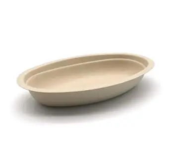 700 ml Oil Resisitant Sugarcane Bagasse Fiber Disposable Natural Food to go Large Deep Square Lunch Bowl