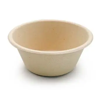 8 oz Disposable Eco Friendly Bagasse Waterproof Stackable Food Grade Organic Wholesale Mini Sauce Bowl