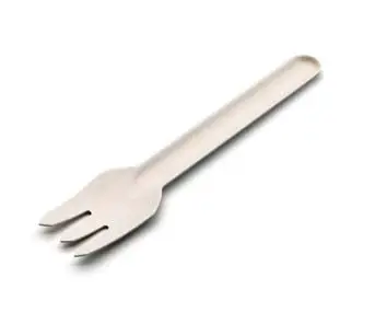 6.30inch Heavy-Duty Recyclable Sustainable Eco-friendly Convenient Disposable Takeaway Bagasse Fiber Pulp Fork