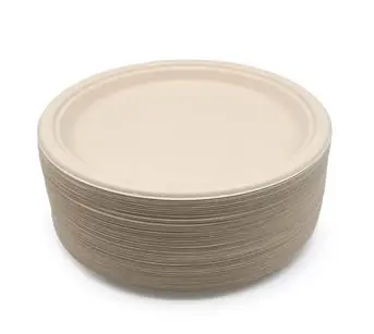 9 inch Food Grade Wholesale Water Resisitant Eco-friendly Renewable Materials to go Disposable Sushi Plate