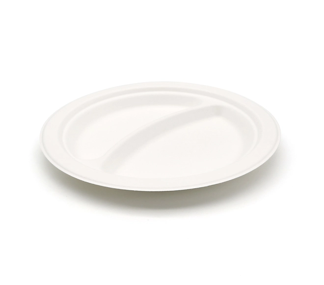 biodegradable plates with compartment