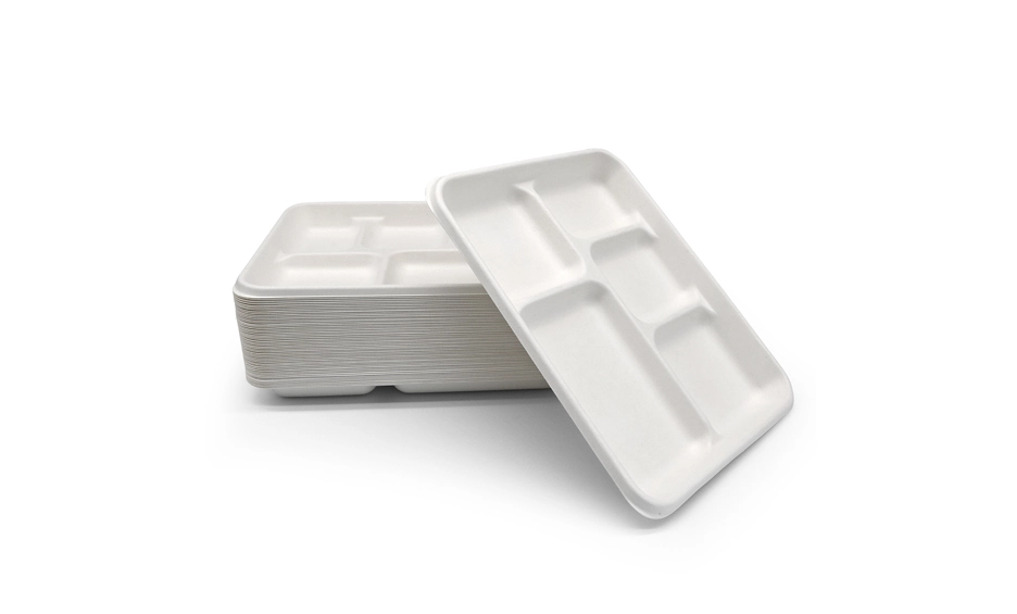 biodegradable 5 compartment trays