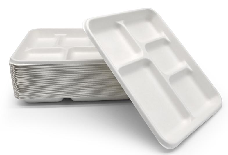 biodegradable 5 compartment trays